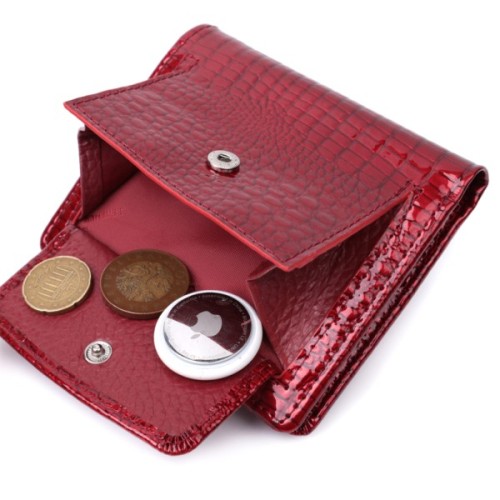 Гаманець ST Leather З натуральної шкіри Червоний (22685)