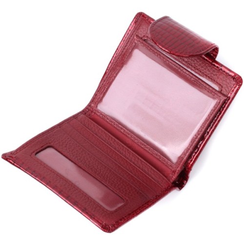 Гаманець ST Leather З натуральної шкіри Червоний (22685)