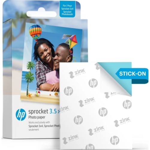 Фотопапір HP Zink для Sprocket 3.5"x4.25", glossy, self-adhesive, 50sh (HPIZ3X450)