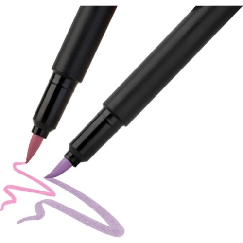 Фломастери Faber-Castell пензлики Black Edition Pastel пастельних кольорів, 6 кольорів (32357)