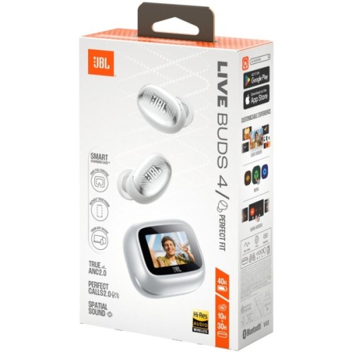 Навушники JBL Live Buds 4 Silver (JBLLIVEBUDS4SIL)
