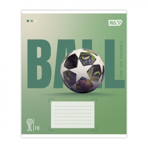 Зошит Yes Ball А5 36 аркушів клітинка (768683)