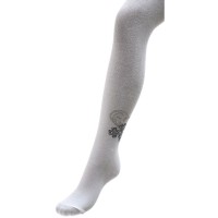 Колготки дитячі BNM з квітами зі страз (M0C0302-1183-11G-white)