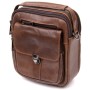 Сумка Vintage На два відділення Коричнева (20396)