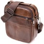 Сумка Vintage На два відділення Коричнева (20396)