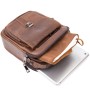 Сумка Vintage На два відділення Коричнева (20396)