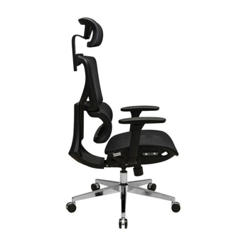 Офісне крісло Richman Ерговік Хром Synchro Сітка Чорне (R00000052545)