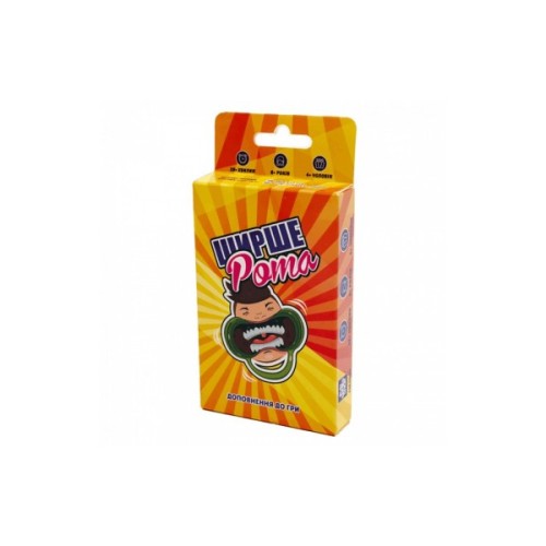 Настільна гра Fun Games Shop Ширше Рота: Доповнення до гри (Watch Ya'' Mouth: Expansion) (укр.) (FGS59)