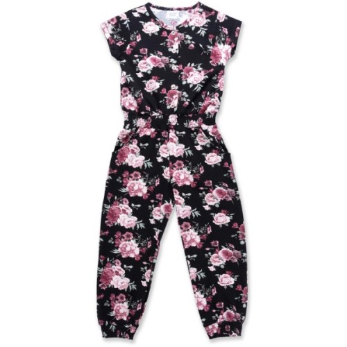 Комбінезон дитячий Breeze в квіточки (8904-128G-black)