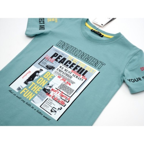 Футболка дитяча Blueland PEACEFUL (11016-116B-mint)