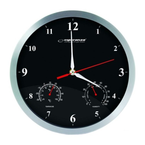 Настінний годинник Esperanza Wall Clock Washington 30 см Black (EHC008K)