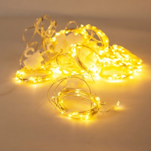 Гірлянда Chomik 300 LED холодний білий, 3x3 м, USB, з пультом, IP20, від мережі (5900779880009)