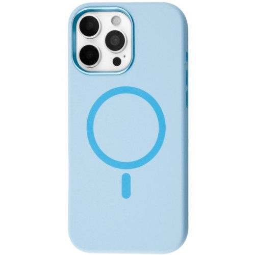 Чохол до мобільного телефона BeCover FIBRA Silicone OmniMag Apple iPhone 16 Pro Max Light Blue (716237)