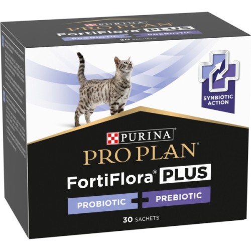Пробіотична добавка для тварин Purina Pro Plan FortiFlora Plus Для котів і кошенят для підтримки нормальної мікрофлори кишківника 30 x 1.5 г (8445290507495)