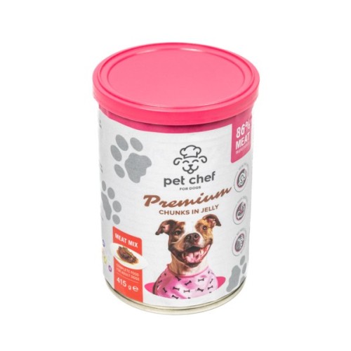Вологий корм для собак Pet Chef М'ясний мікс 415 г (4820255193625)