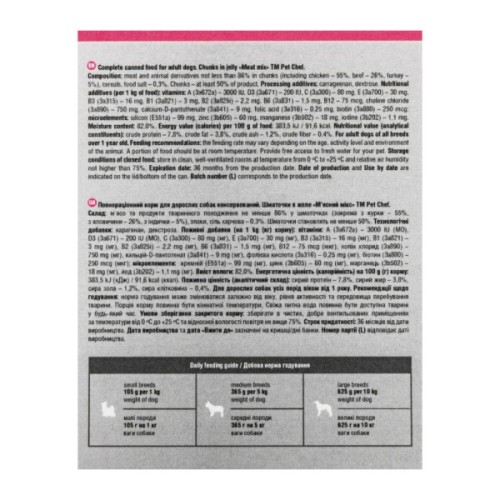 Вологий корм для собак Pet Chef М'ясний мікс 415 г (4820255193625)