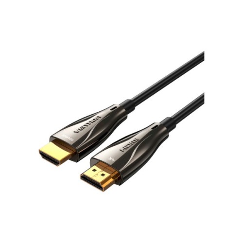Кабель мультимедійний HDMI M to HDMI M 20.0m V2.0 Optical 4K 60Hz 18Gbps Dolby 7.1 PVC black Vention (ALABQ)