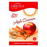 Ароматична свічка Oreola Яблуко і кориця 6 шт (5908252829200)