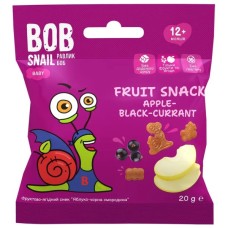 Дитячі снеки Bob Snail фруктові яблуко-чорна смородина 20 г (1740854)