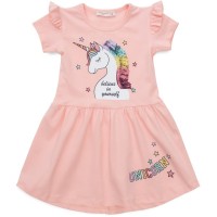 Плаття дитяче POP FASHION з єдинорогами (6835-98G-peach)