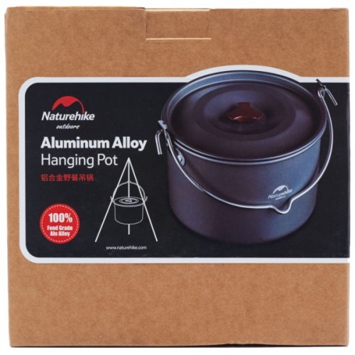 Котел туристичний Naturehike Camping NH17D021-G 4л Aluminium (6927595723173)