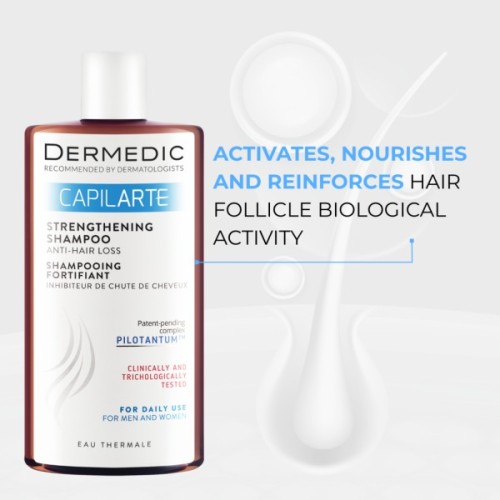 Шампунь Dermedic Capilarte Зміцнювальний проти випадання волосся 300 мл (5901643174170)