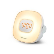 Настільний годинник Muse Радіо-годинник з USB білий (ML-198 CR)