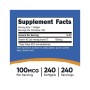 Вітамінно-мінеральний комплекс Nutricost Вітамін К2 у формі МК-7, 100 мкг, Vitamin K2 MK-7, 240 гелевих капсу (NCS67264)