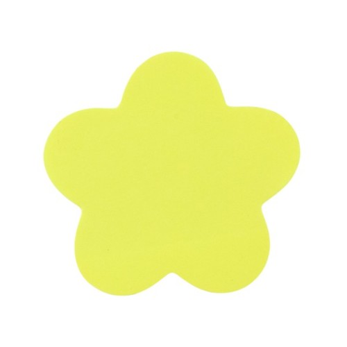 Папір для нотаток Axent з клейким шаром квітка 70х70мм, 50 аркушів (2443-05-A)