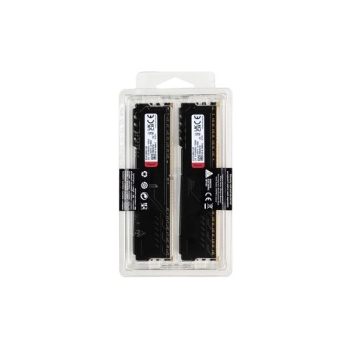 Модуль пам'яті для комп'ютера DDR4 32GB (2x16GB) 3200 MHz Beast Black Kingston Fury (ex.HyperX) (KF432C16BB1K2/32WP)