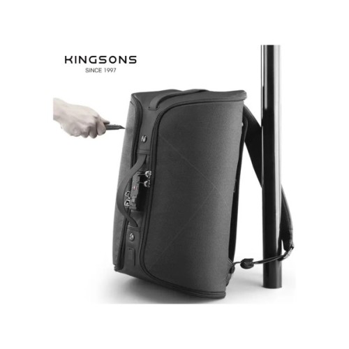 Рюкзак для ноутбука Kingsons 15.6" travel backpack Black (K9474W)