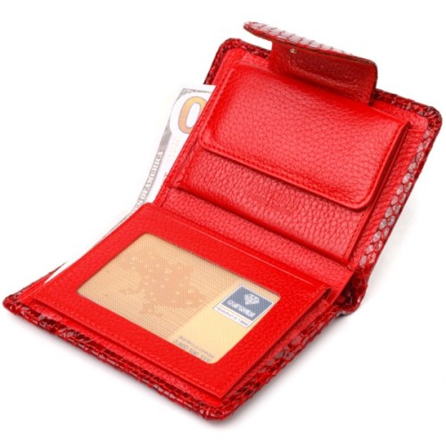 Гаманець Canpellini З натуральної шкіри Червоний (21682)