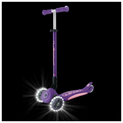 Самокат Globber серії Elite Lights фіолетово-рожевий Колеса з підсвічуванням (439-603-3)