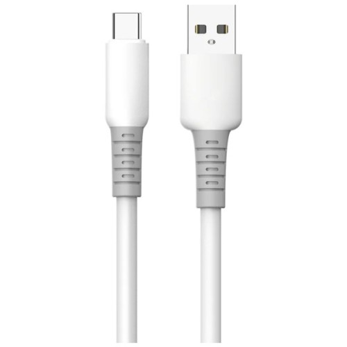 Дата кабель USB 2.0 AM to USB-C 1.0m 3A liquid silicone white ColorWay (CW-CBUC093-WT)