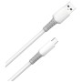Дата кабель USB 2.0 AM to USB-C 1.0m 3A liquid silicone white ColorWay (CW-CBUC093-WT)