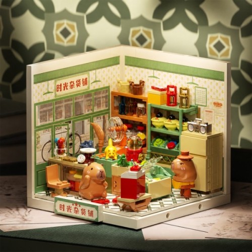 Конструктор JAKI Mini Super Town Продуктова крамничка капібар 294 елементи (FK015)