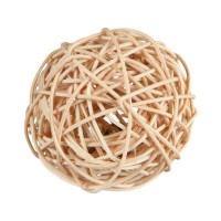 Іграшка для гризунів Trixie М'яч з ротангу з дзвіночком 4 см (4047974618226)