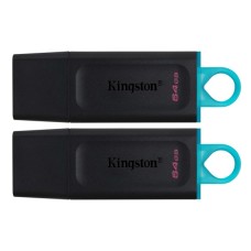 USB флеш накопичувач Kingston 2x64GB DT Exodia Black+Blue USB 3.2 (в Блістері 2шт) (DTX/64GB-2P)