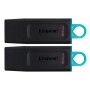 USB флеш накопичувач Kingston 2x64GB DT Exodia Black+Blue USB 3.2 (в Блістері 2шт) (DTX/64GB-2P)
