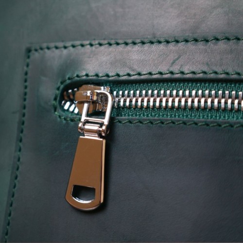 Сумка Shvigel Шкіряна вінтажна Зелена (16351)