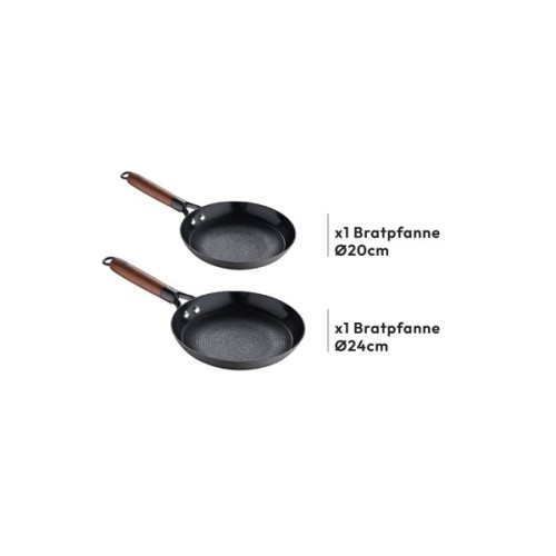 Набір сковорідок MasterPro Odin, 20/24 см чавун (BGKIT-0083)