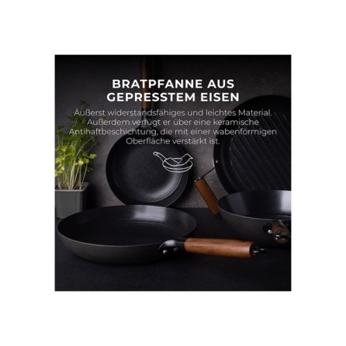 Набір сковорідок MasterPro Odin, 20/24 см чавун (BGKIT-0083)