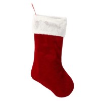 Прикраса декоративна Chomik шкарпетка новорічна 47 см, червона з білим (5900779900233)
