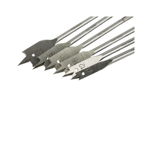 Набір свердл Tolsen пласких по дереву 6 шт 10, 12, 16, 18, 20, 25мм (75655)