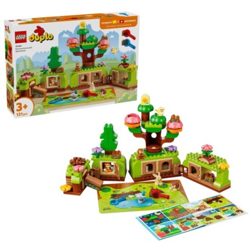 Конструктор LEGO DUPLO Ліс відкриттів із дикими тваринами (10480)