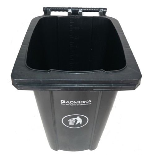 Контейнер для сміття Домівка 120L-B Темно-сірий 120 л (000033129)