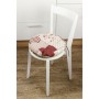 Подушка на стілець Прованс Печворк бордо Господиня D-40 см (4823093451223)