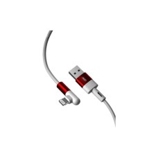 Дата кабель USB 2.0 AM to Lightning 1.0m 90° corner NB152 white XO (6920680872466)