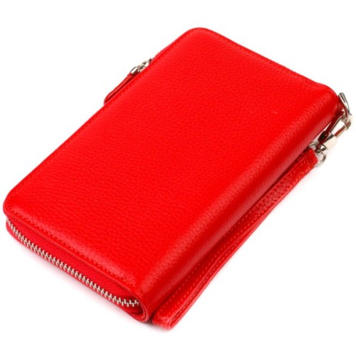 Гаманець Canpellini З натуральної шкіри Червоний (21619)