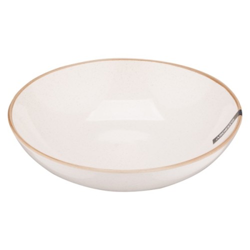 Тарілка Ardesto Apulia, 820мл, 20.8см, кераміка, кремовий (AR2921AC)